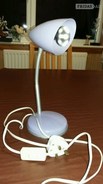Lilac adjustable desk lamp