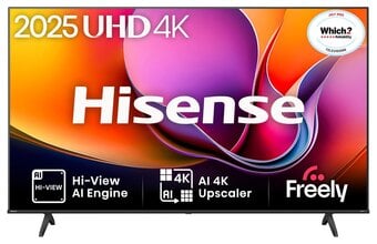 Hisense 55" A6Q 4K HDR Smart TV UHD with AI Upscale 55A6QTUK