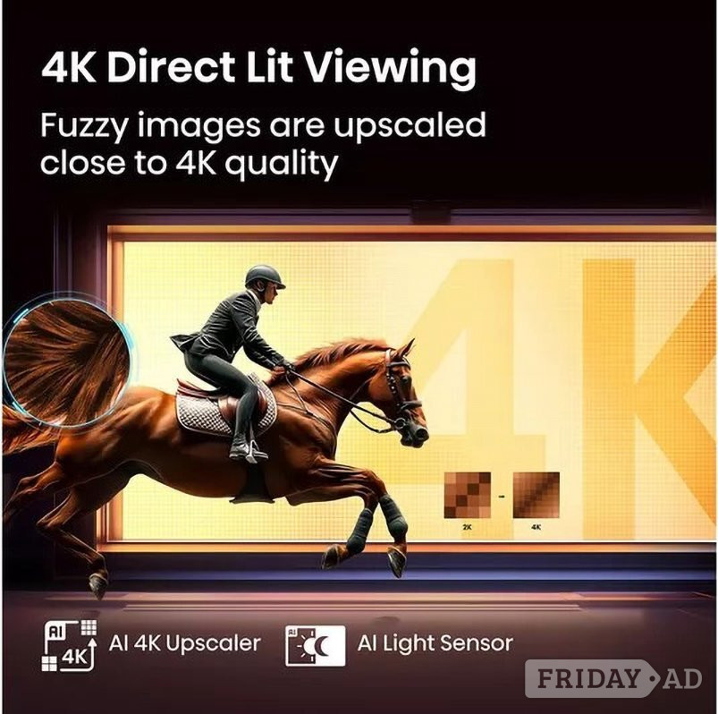 Hastings Hisense 55" A6Q 4K HDR Smart TV UHD with AI Upscale 55A6QTUK
