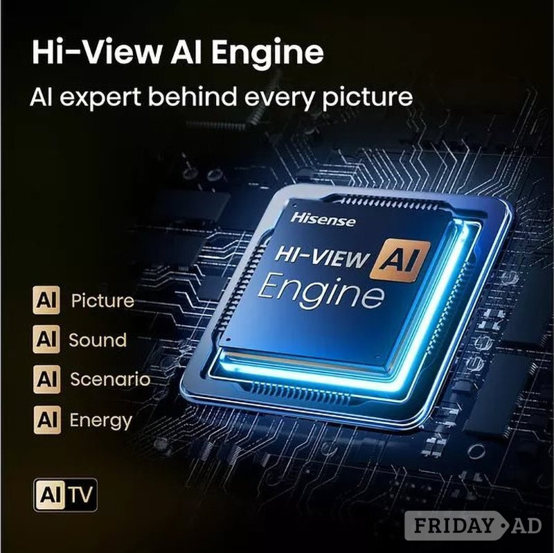 Hisense 55" A6Q 4K HDR Smart TV UHD with AI Upscale 55A6QTUK - Tv, Audio & Cameras in Hastings