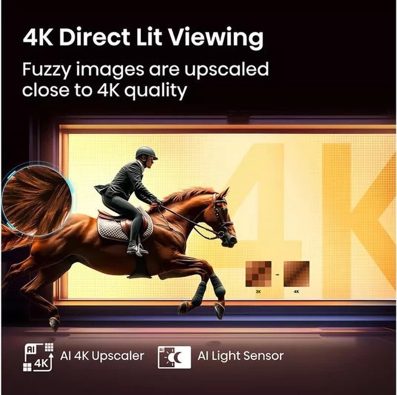 Hastings Hisense 55" A6Q 4K HDR Smart TV UHD with AI Upscale 55A6QTUK