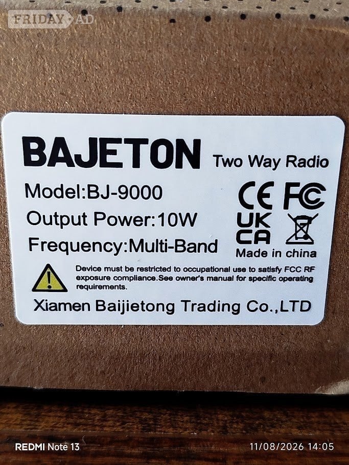 Radtel RT-950Pro Clone, Under different brand. BAJETON BJ-9000  - Hobbies & Leisure