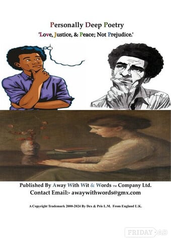 Purchase To Download 'Personally Deep Poetry.'  Book!! For £3.00