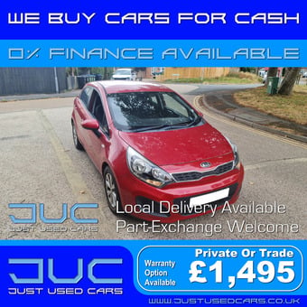 Kia Rio 1.2 VR7 (Manual Petrol) 64 Reg 2014 72,943 miles