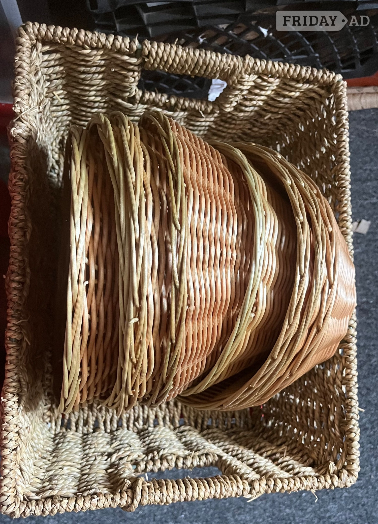 Eastbourne Catering Cane Baskets in various sizes and shapes