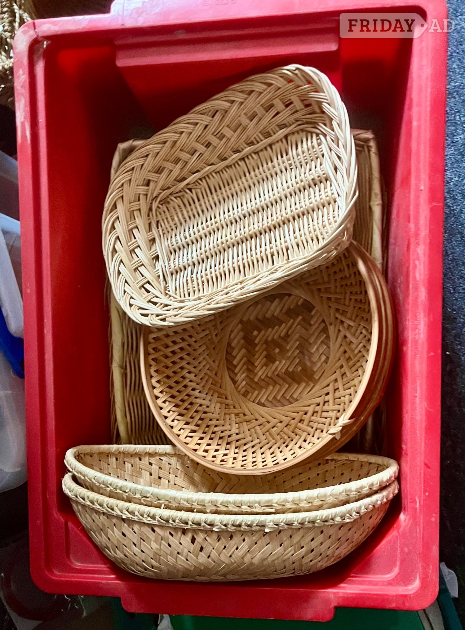 Catering Cane Baskets in various sizes and shapes - Cookware & Dining in Eastbourne