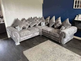 🛋️ Stunning Grey Corner Sofa | Brand New | Same Day Delivery