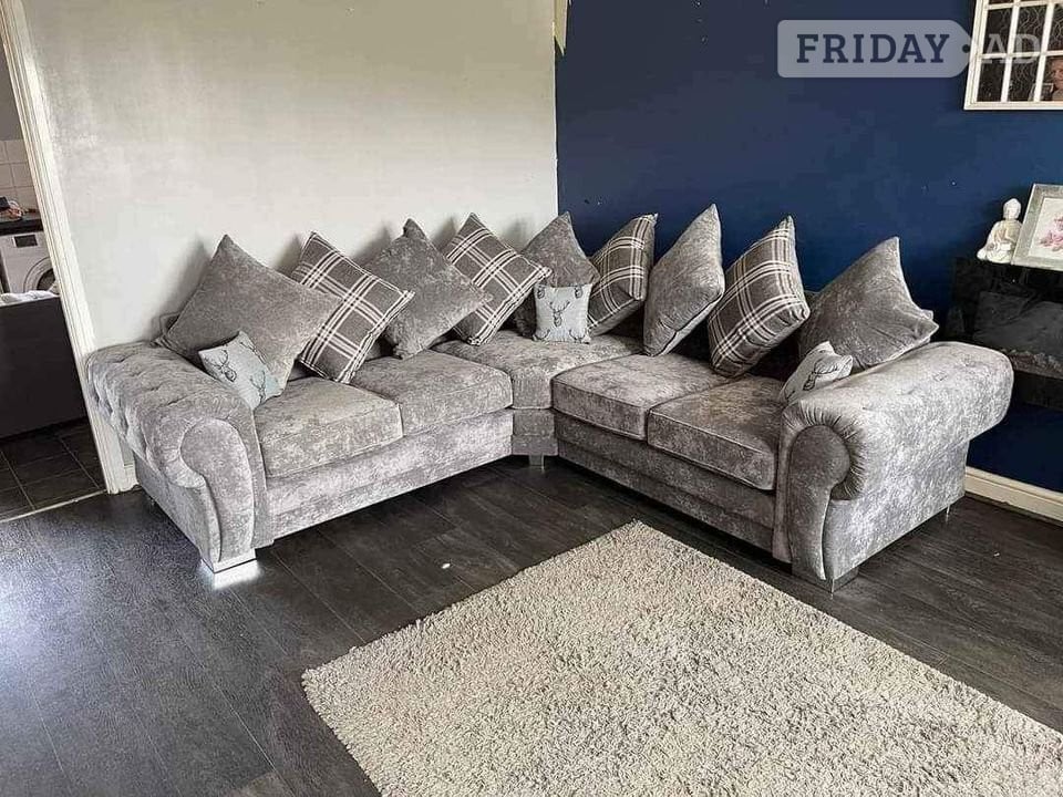 🛋️ Stunning Grey Corner Sofa | Brand New | Same Day Delivery in Birmingham