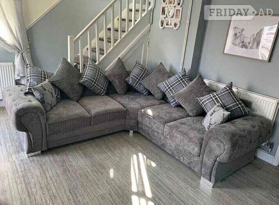 🛋️ Stunning Grey Corner Sofa | Brand New | Same Day Delivery