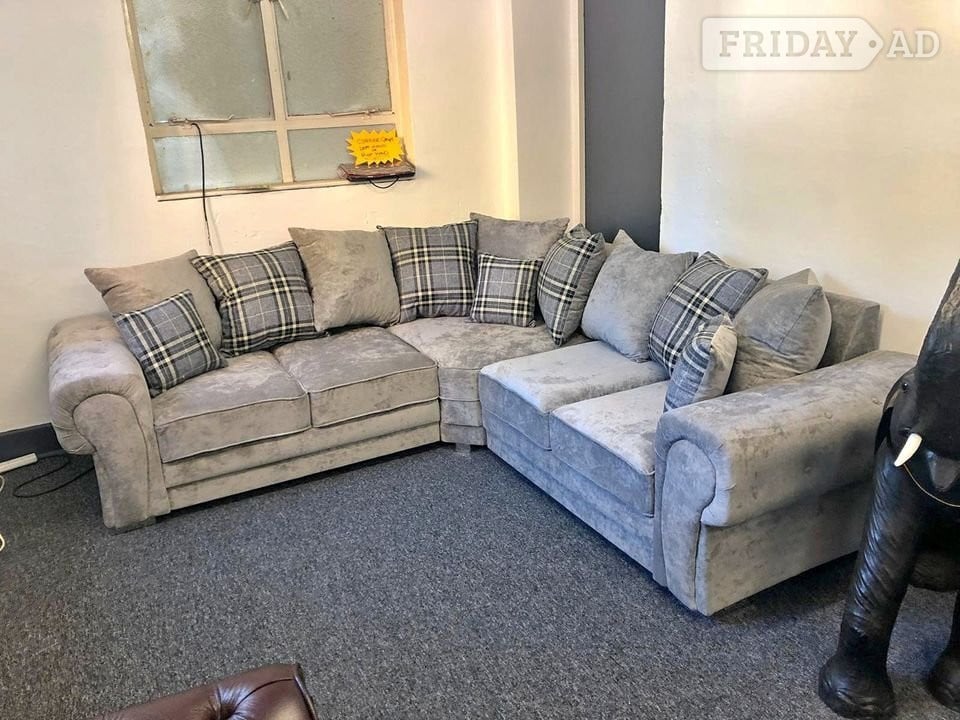 Birmingham 🛋️ Stunning Grey Corner Sofa | Brand New | Same Day Delivery