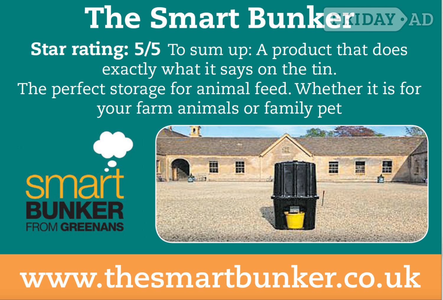 The Smart Bunker Animal Feed Storage 