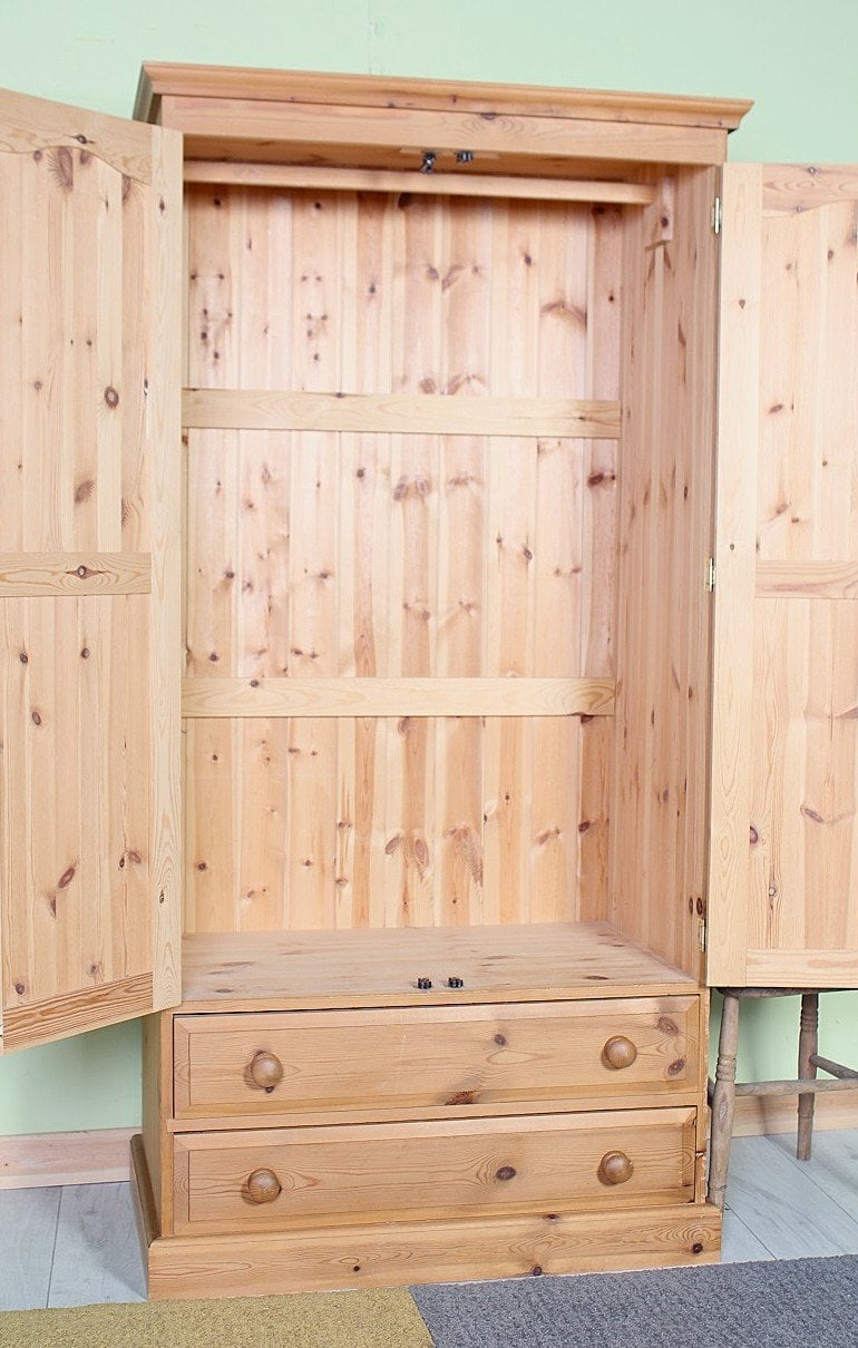 Delivery Options- Cottage Pine Farmhouse Wardrobe 100% Pine