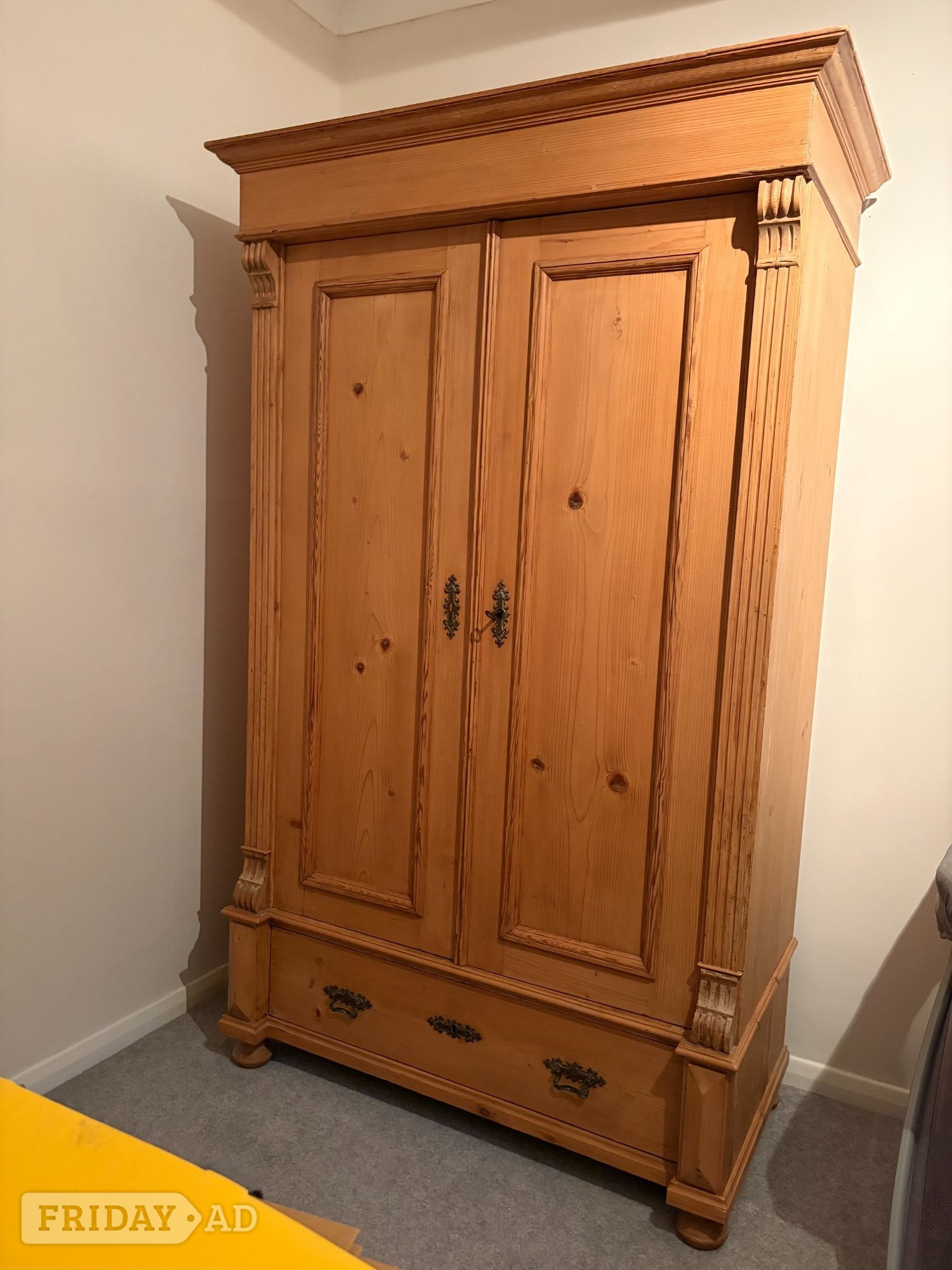 Antique French Pine Wardrobe in Eastbourne