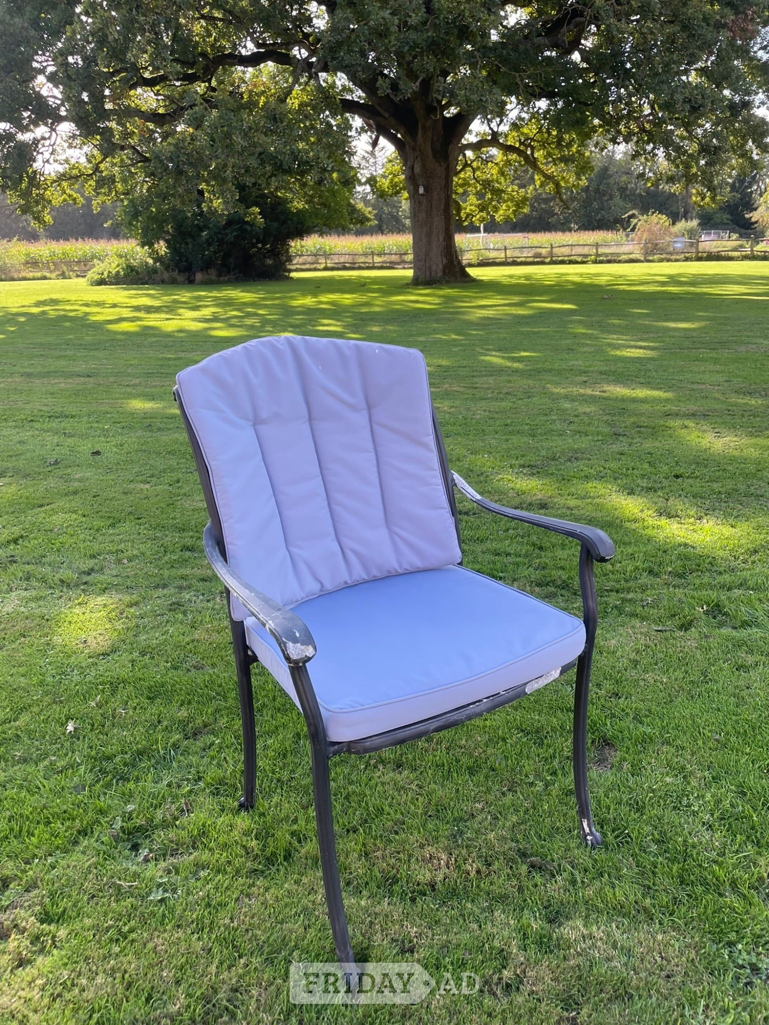 Bramblecrest Patio Chair Cushions x 8 for Roma Cast Aluminium Set