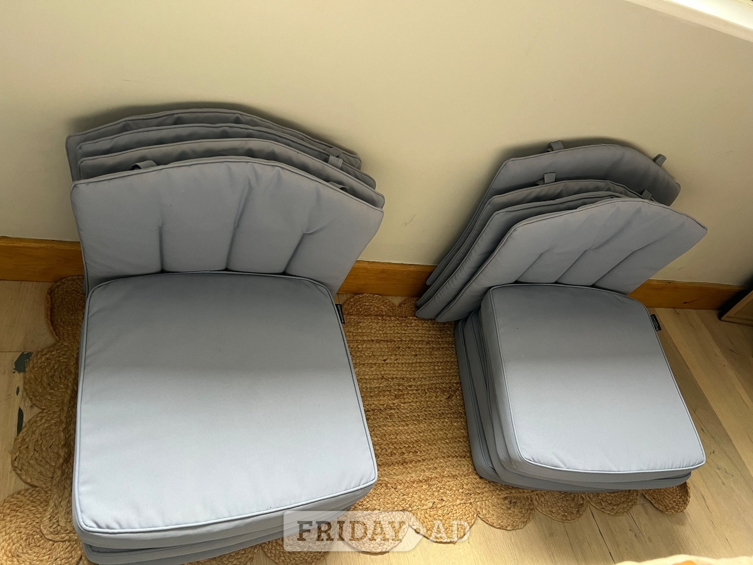 Fairbourne Bramblecrest Patio Chair Cushions x 8 for Roma Cast Aluminium Set