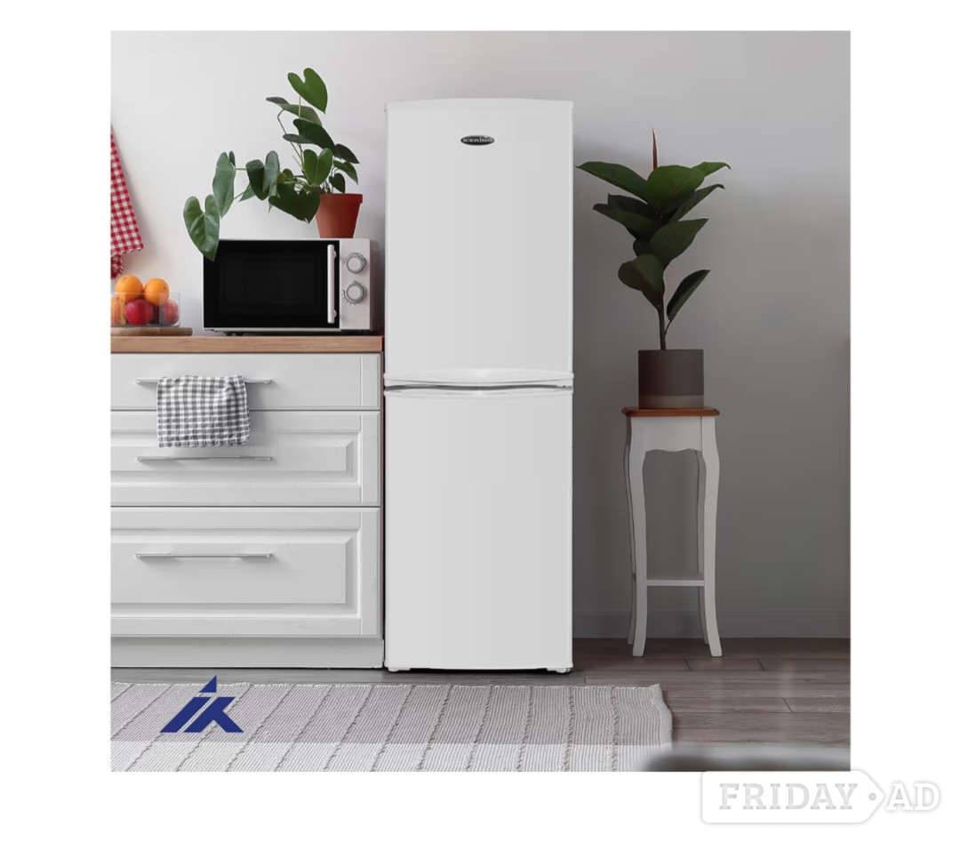 ICE KING IK8951EW Freestanding Fridge Freezer, 50/50 Split, 142L 