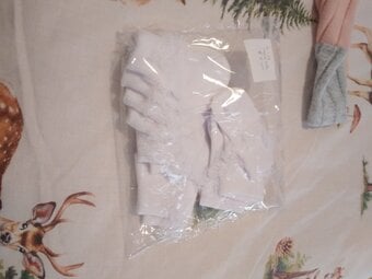 10  pairs of white lace top socks 6 to 12 months