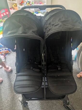 Double easy fold buggy