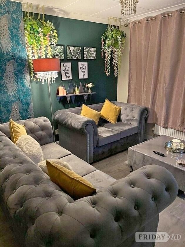🛋️ Grey Chesterfield 3+2 Sofa Set | Brand New | Free Delivery🚚 in Lichfield