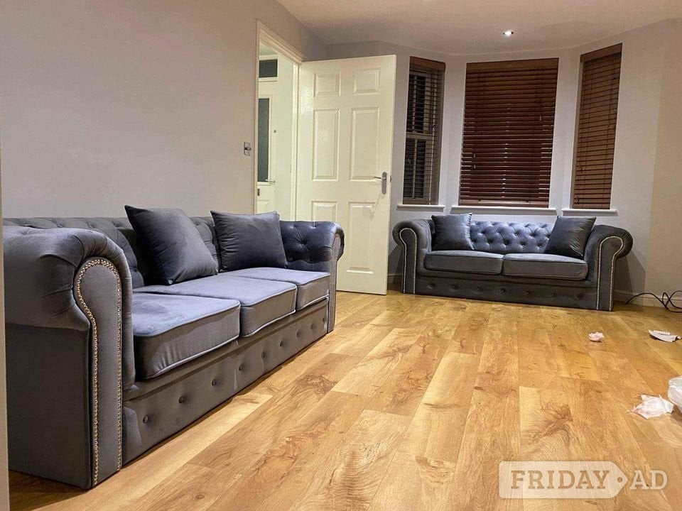 🛋️ Grey Chesterfield 3+2 Sofa Set | Brand New | Free Delivery🚚
