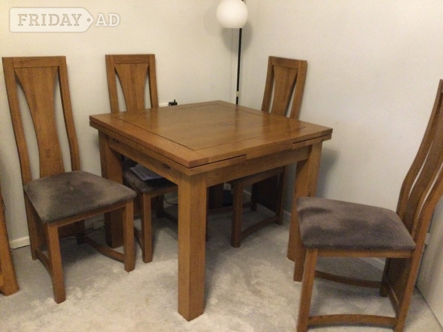 All solid oak : 3 nesting tables, dresser, dining table & chairs in Polegate