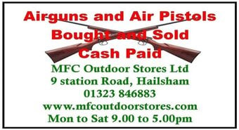 Sale, service and repair of Air guns, Spring, Gas and Pneumatic.