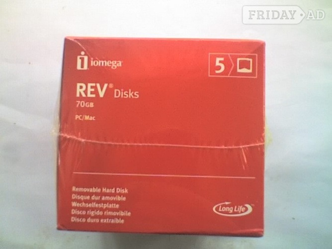 Waterlooville 5 x IOMEGA REV 70Gb DISK PC / MAC Formatted (NOS & Sealed)