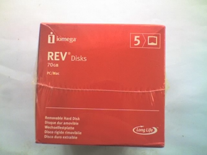 Waterlooville 5 x IOMEGA REV 70Gb DISK PC / MAC Formatted (NOS & Sealed)
