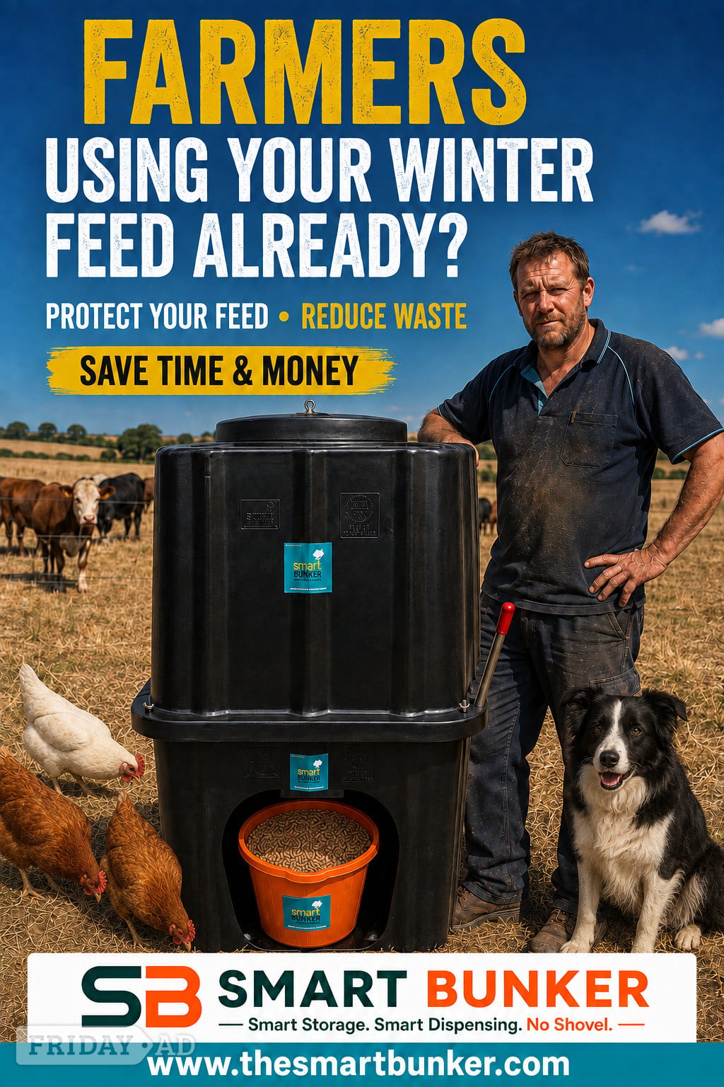 The Smart Bunker Animal Feed Storage  in Ashington
