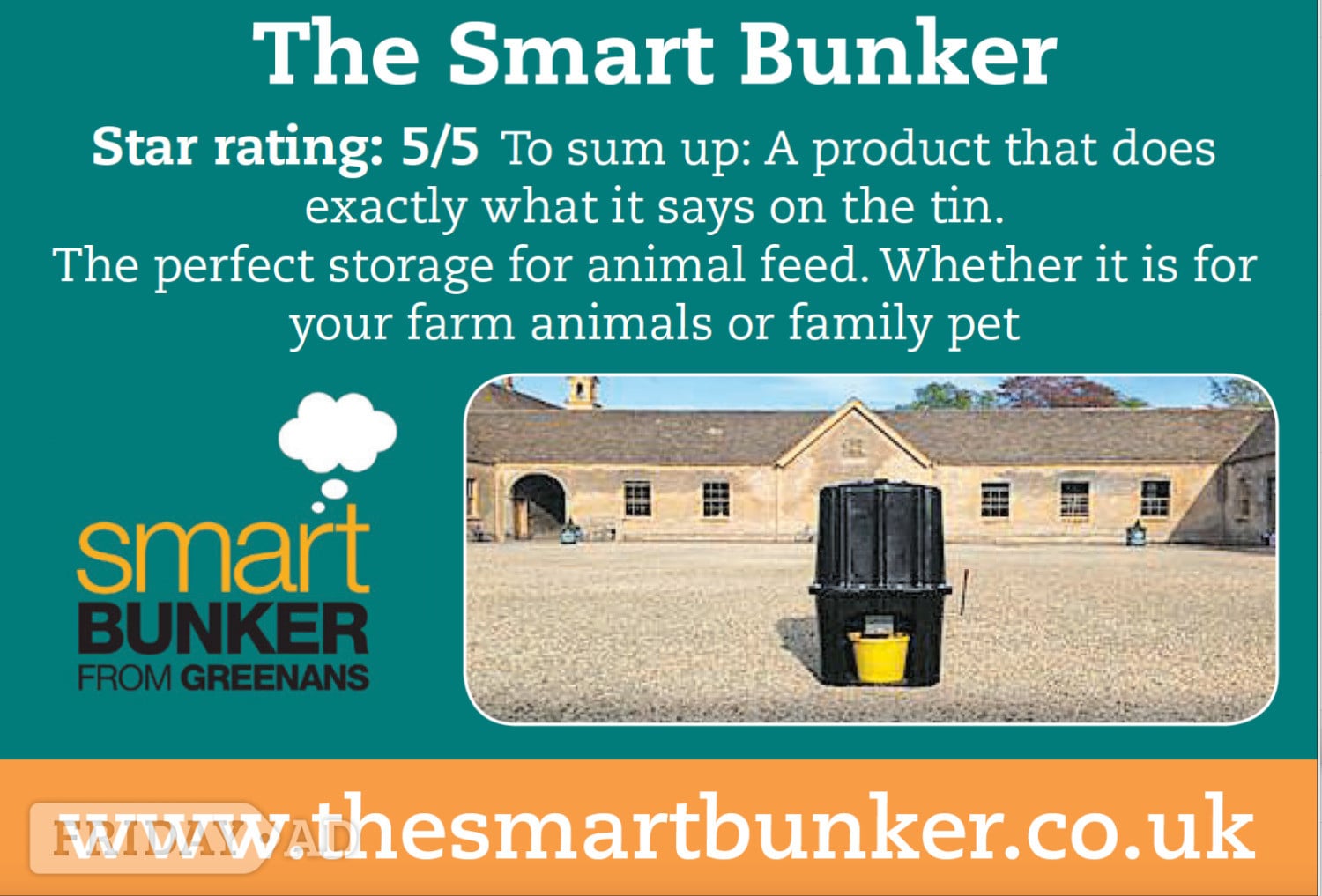 Ashington The Smart Bunker Animal Feed Storage 