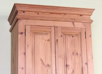 UK Delivery - Cottage Waxed Pine Farmhouse Wardrobe With 1 Drawer