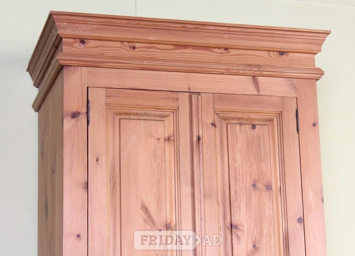 UK Delivery - Cottage Waxed Pine Farmhouse Wardrobe With 1 Drawer in Hailsham
