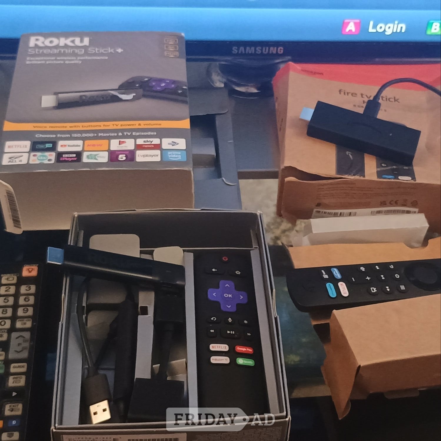 Samsung UE40D6530 40in LED 1080p Smart TV Roku & Amazon TV Stick in Brighton