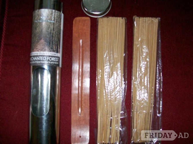ESSENSE STICKS. 80 plus wooden holder. D in Stourbridge