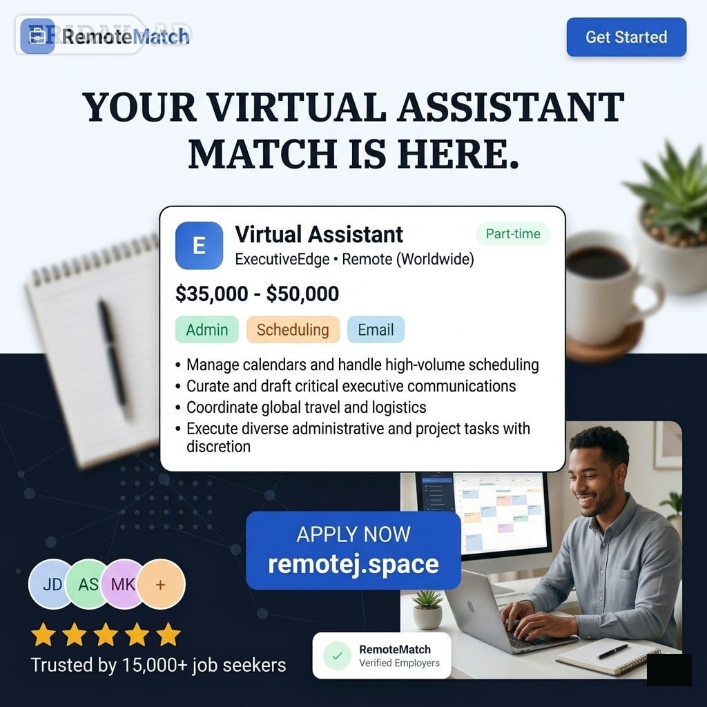 Remote Virtual Assistant Needed – Competitive Salary & Global Opportunity in London
