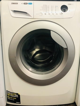 Zanussi 10KG load  quick wash washing machine with xxl drum size 