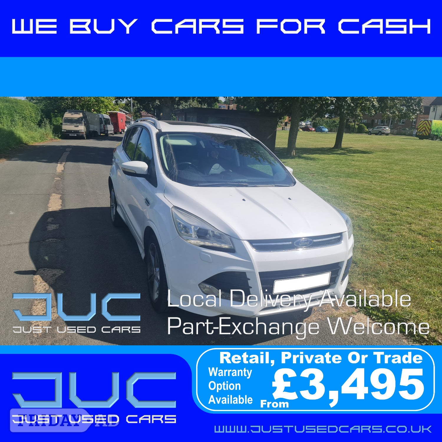 Ford Kuga 2.0 TDCI Titanium X 4x4 SUV (Manual Diesel) 14 Reg 2014 in Lewes