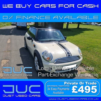 Mini Cooper 1.6 (Manual Petrol) 07 Reg 2007 125,789 Miles