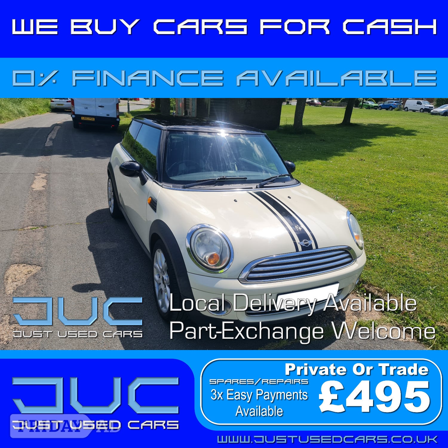 Mini Cooper 1.6 (Manual Petrol)7 Reg 2007 125,789 Miles in Lewes