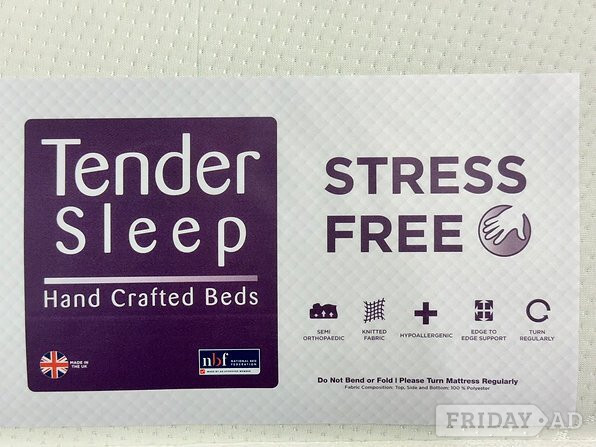 DOUBLE *STRESS FREE* MATTRESS BY TENDER SLEEP