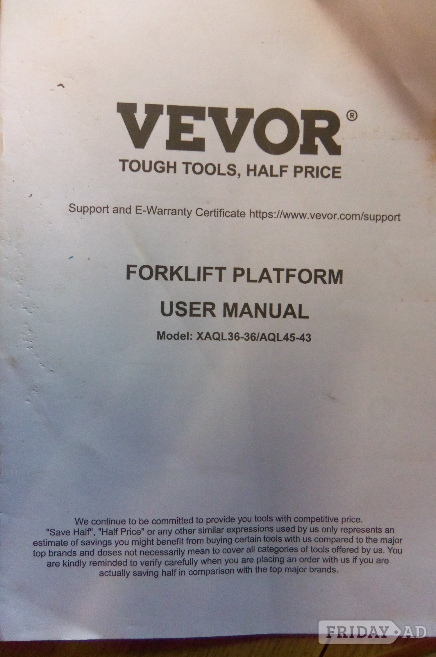Burton-On-Trent FORKLIFT TRACTOR PLATFORM LIFT SAFETY CAGE & SAFETY HARNESS