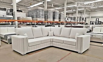 Cream corner sofa in reasonable price ¬ Delivery available 