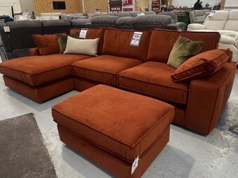 IKEA KIVIK BURNT ORANGE CORNER COMFY LUXURY SOFA