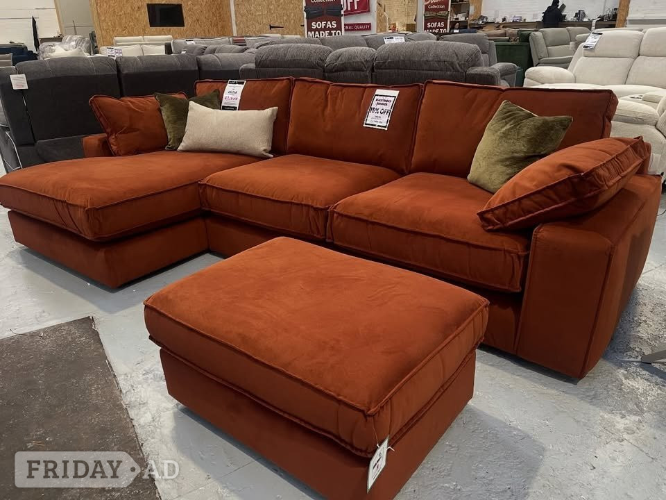 IKEA KIVIK BURNT ORANGE CORNER COMFY LUXURY SOFA in Birmingham