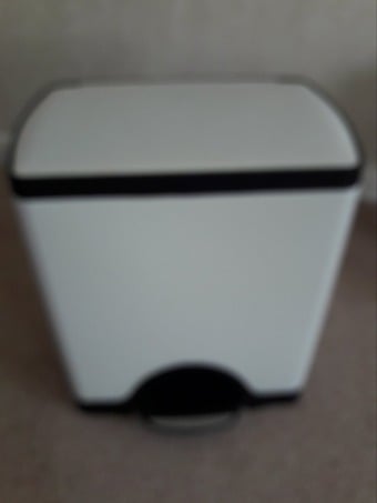 Simple Human waste pedal bin