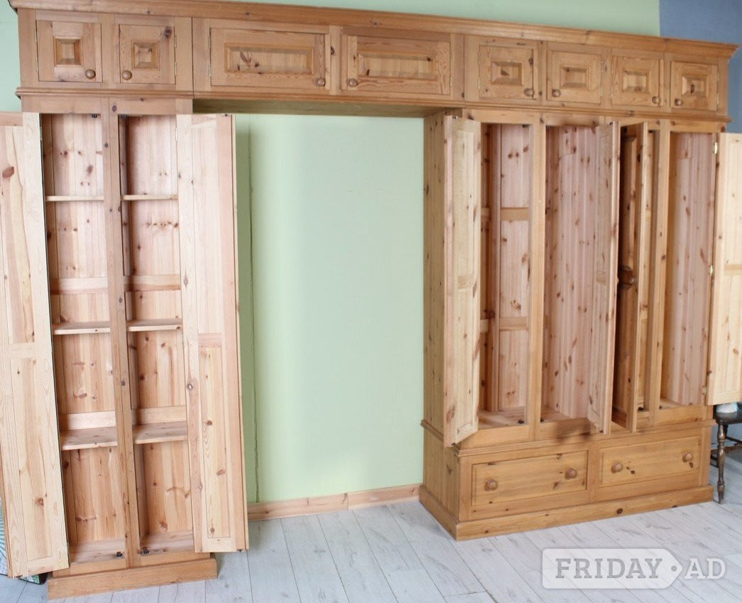 Nationwide Delivery - Second-Hand Pine Wardrobe Top Box & Shelves