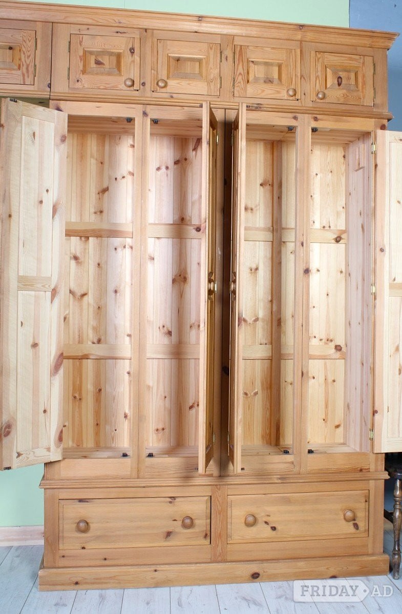 Hailsham Nationwide Delivery - Second-Hand Pine Wardrobe Top Box & Shelves