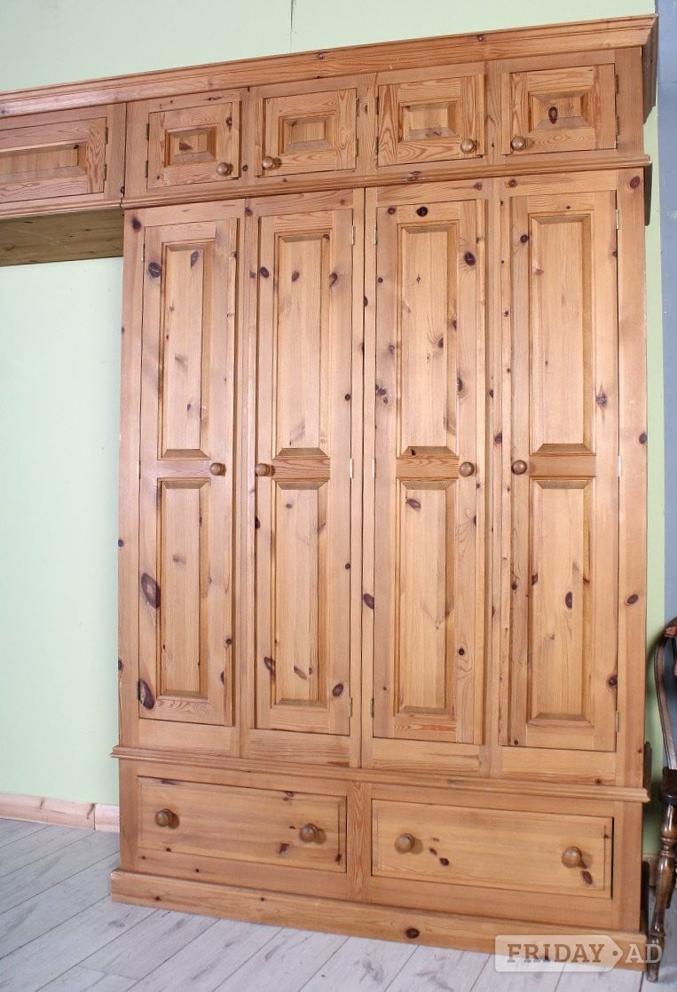 Nationwide Delivery - Second-Hand Pine Wardrobe Top Box & Shelves - Furniture