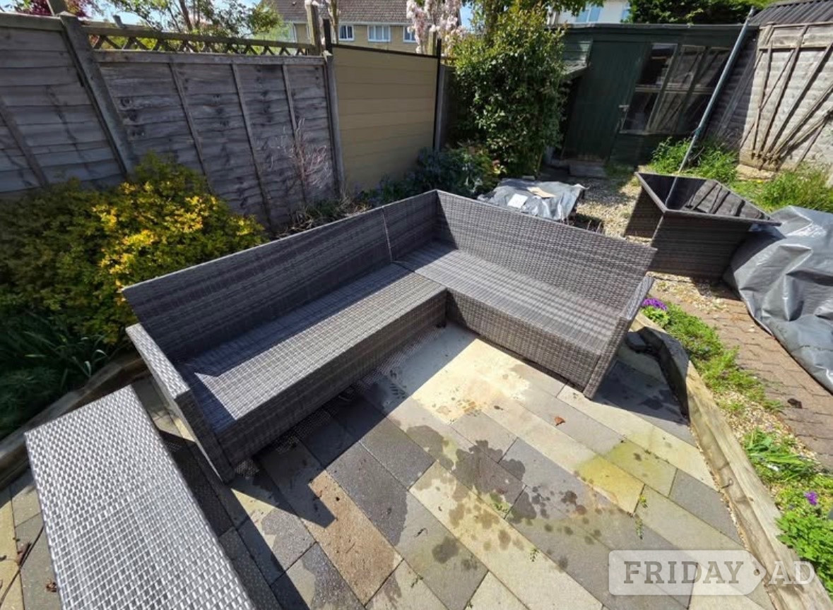 Outdoor Right Hand Corner Sofa Set. With table, chair and bench. in Brighton