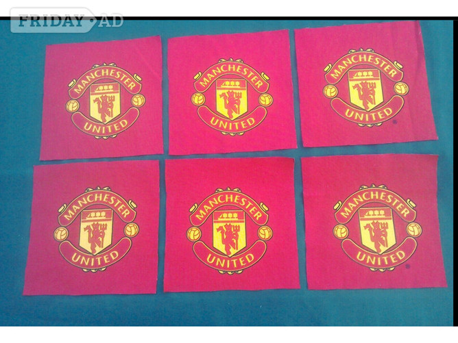 Manchester Football (the red team) patchwork pieces X6. in Mayfield